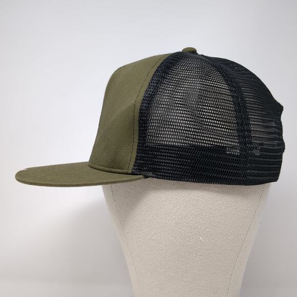 Volcom Stone Snapback Trucker Hat Green One Size Embroidered Adjustable - Picture 3 of 9